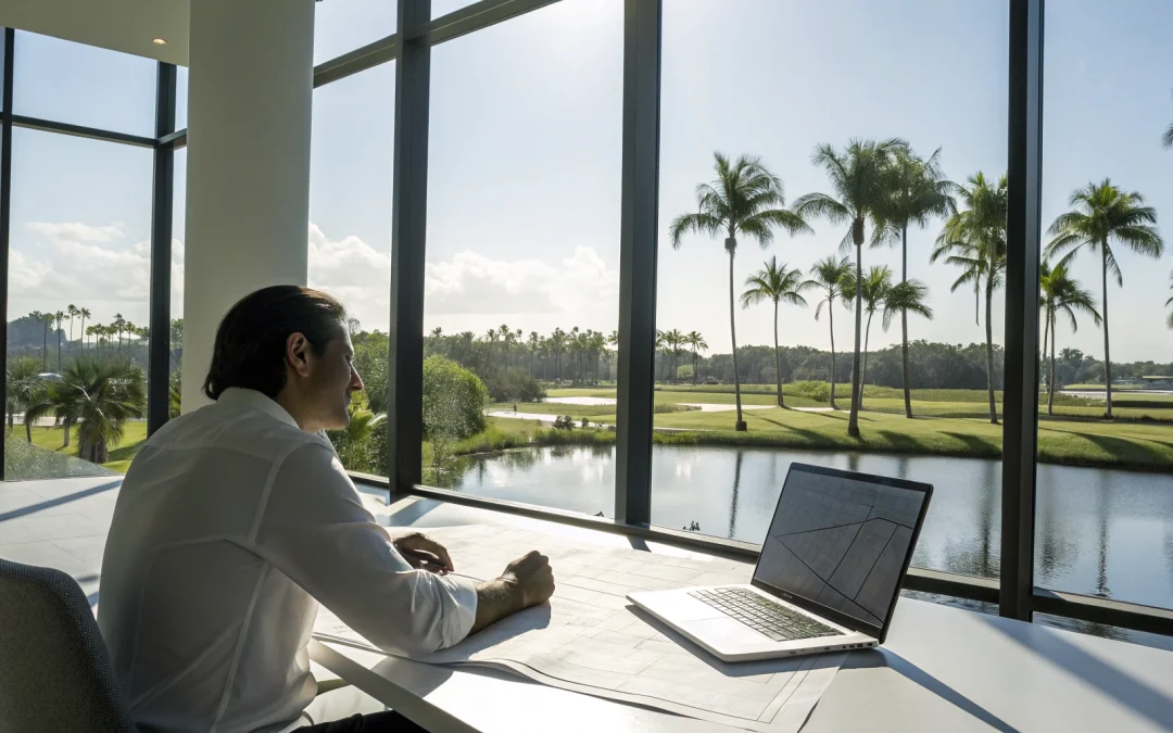 Professional getting help with an ERP permit application on a laptop at a desk.