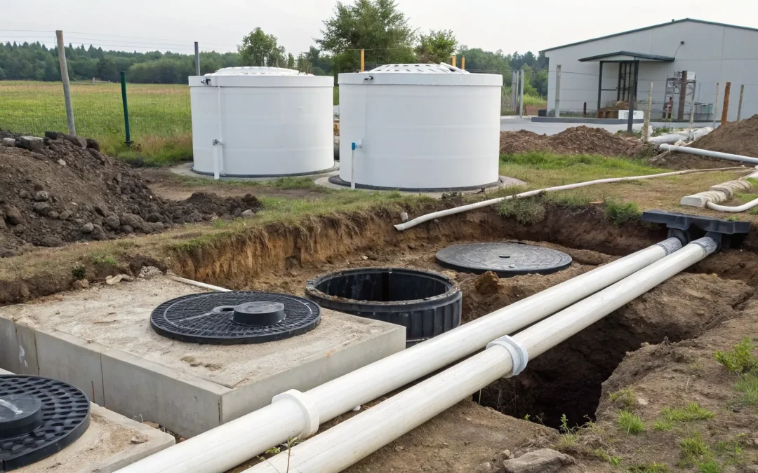 Professional septic system permit services for a new home installation.